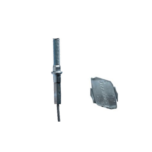 Câble N1 fileté M6 3m x10